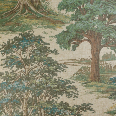 Tissu motif forêt