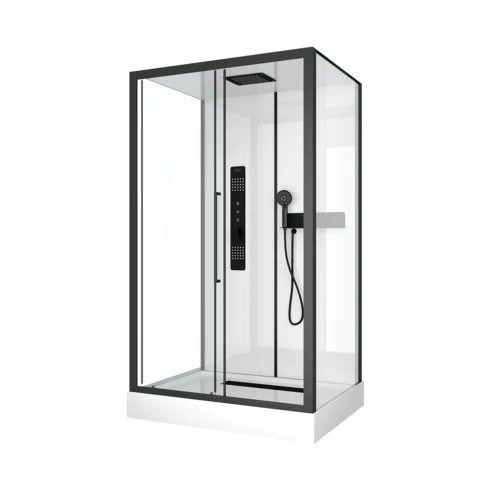 Cabine de douche rectangulaire design style industrielle