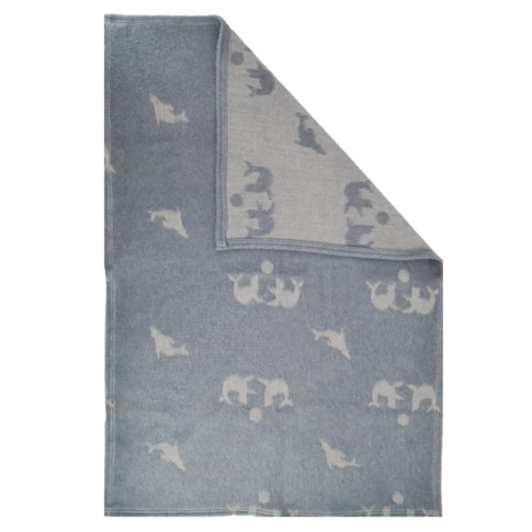 Couverture chaude pour enfant motif animaux marins