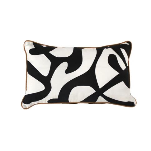 Coussin rectangulaire design abstrait