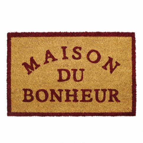 Rechteckige Fußmatte "Maison du Bonheur"