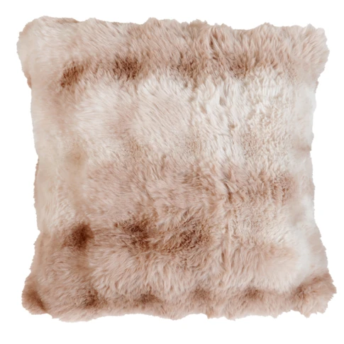 Coussin Imitation Fourrure Doux Aspect Ombré