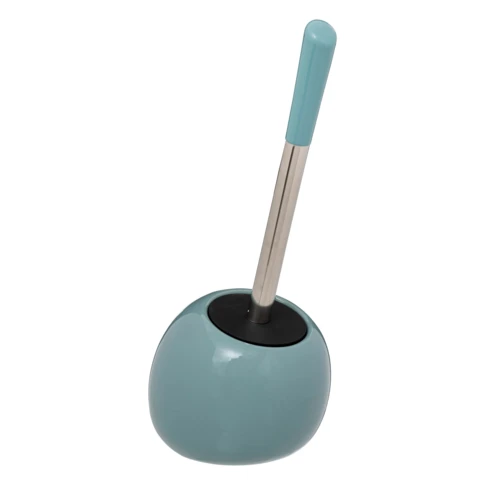 Brosse WC en céramique 15 x 15 x 35 cm Bleu Outremer