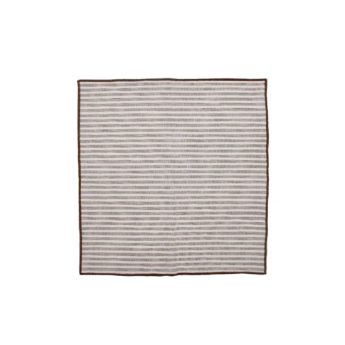 Serviette de table en coton 40 x 40 cm Marron Brun