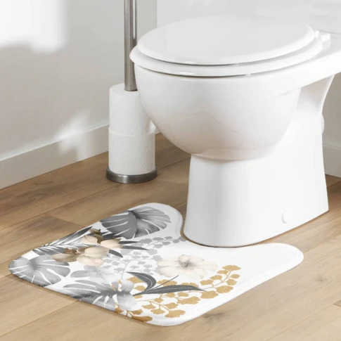 Tapis Contour WC Kelly Blanc