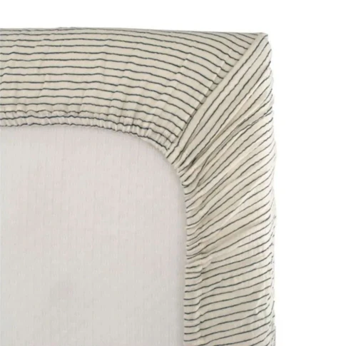 Drap housse bébé  motif rayure