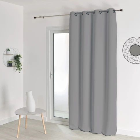 Cortinas opacas de lino 100% opacas, con aislamiento térmico, cortinas -  VIRTUAL MUEBLES