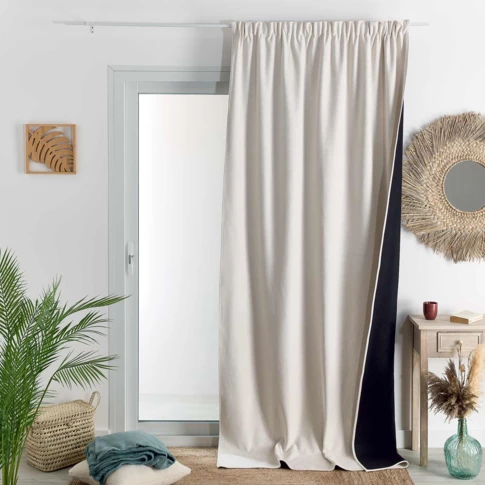 Cortinas térmicas aislantes antifrío para sala de estar, cortina de puerta  térmica magnética a prueba de