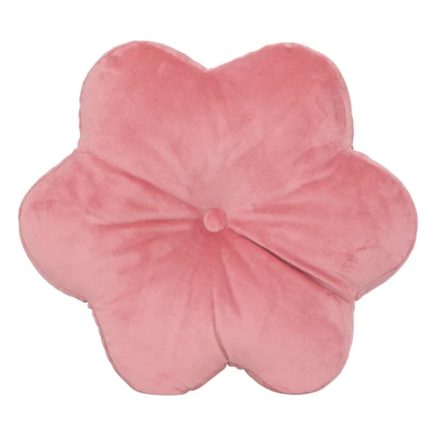 Coussin forme de fleur 38 x 38 cm Rose