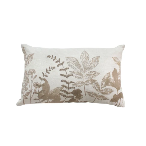 Coussin rectangulaire motif nature