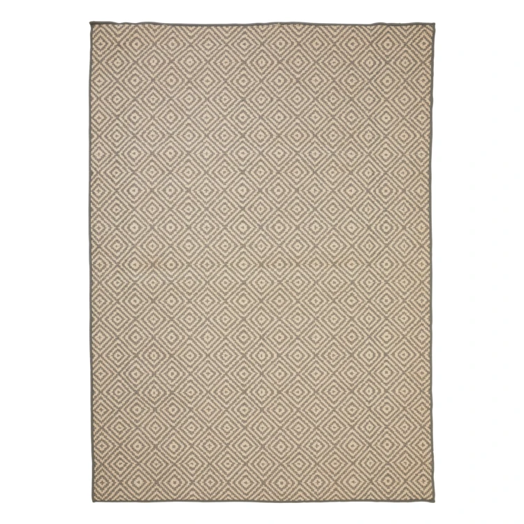 Tapis extérieur déperlant et antidérapant motif géométrique