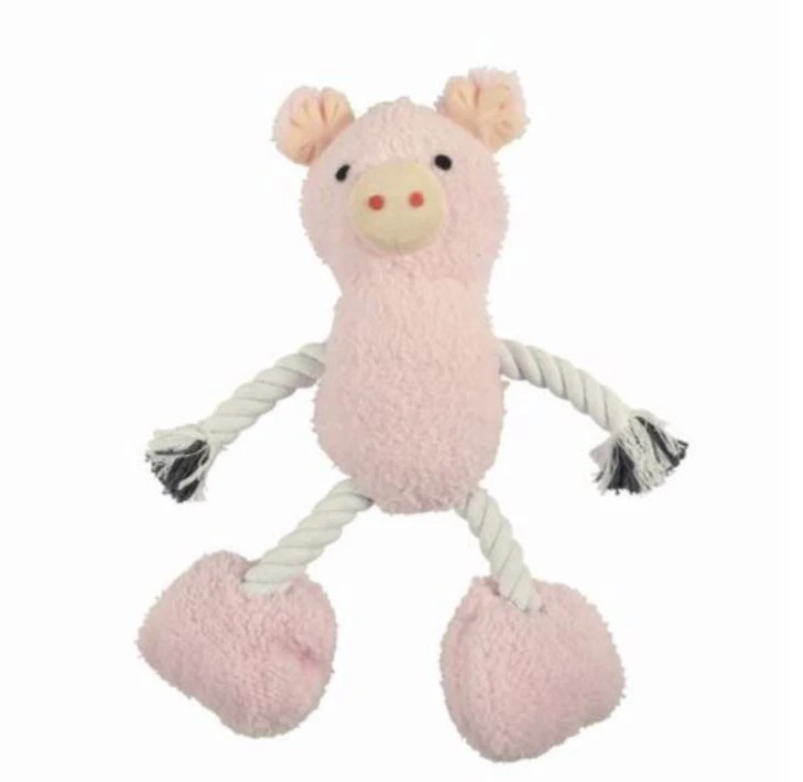 Jouet peluche cochon sonore pour chien