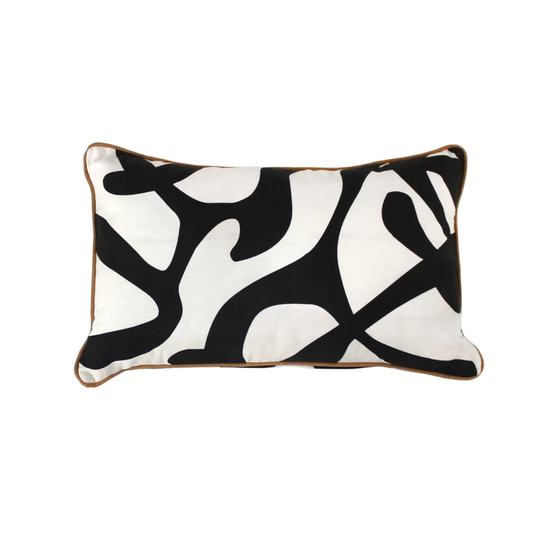 Coussin rectangulaire design abstrait