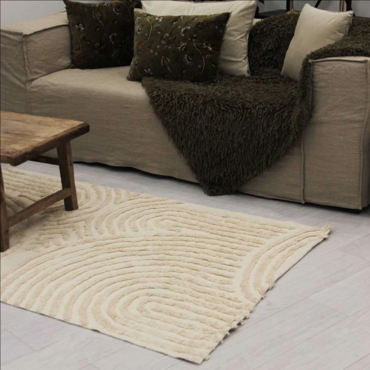 Tapis relief circle courbe