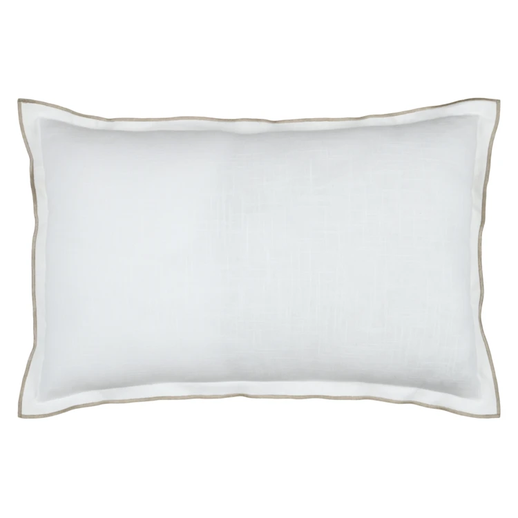 Coussin volant plat feston noir coton