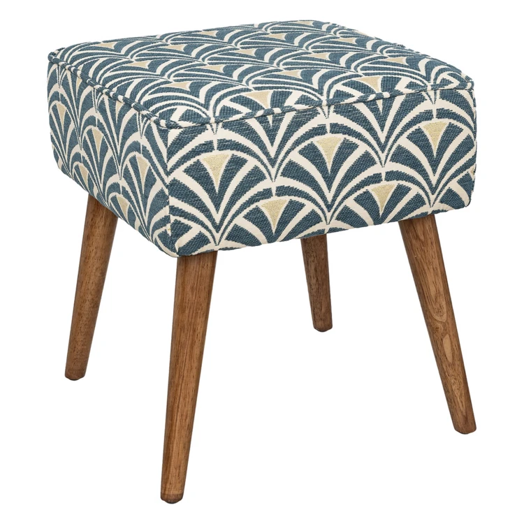 Tabouret d'appoint avec motifs jacquard