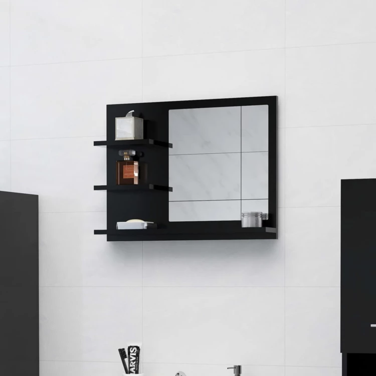 Miroir de salle de bain avec rangements