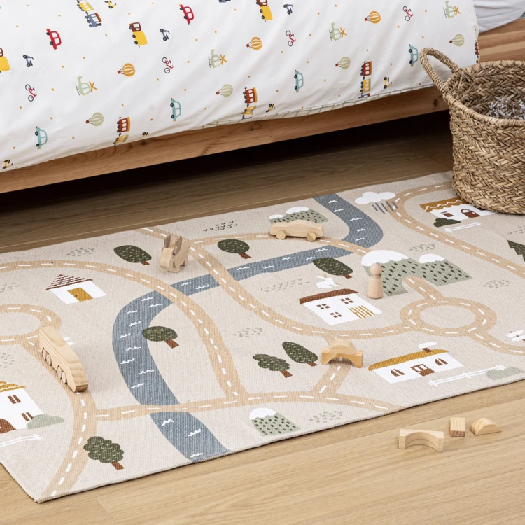 Tapis de jeux route enfant