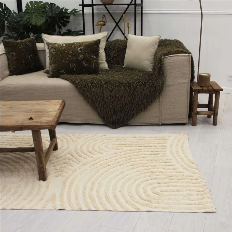 Tapis relief circle courbe