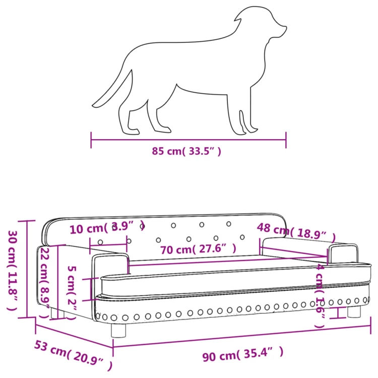 Hundesofa aus Kunstleder