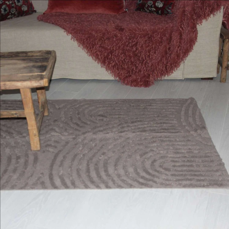 Tapis relief circle courbe