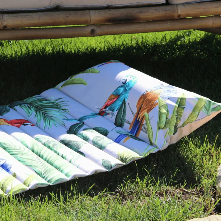 Matelas de plage extérieur motif exotique