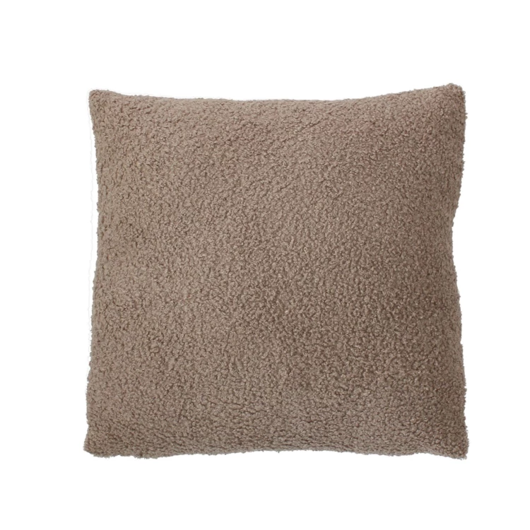 Coussin déhoussable tissu bouclé