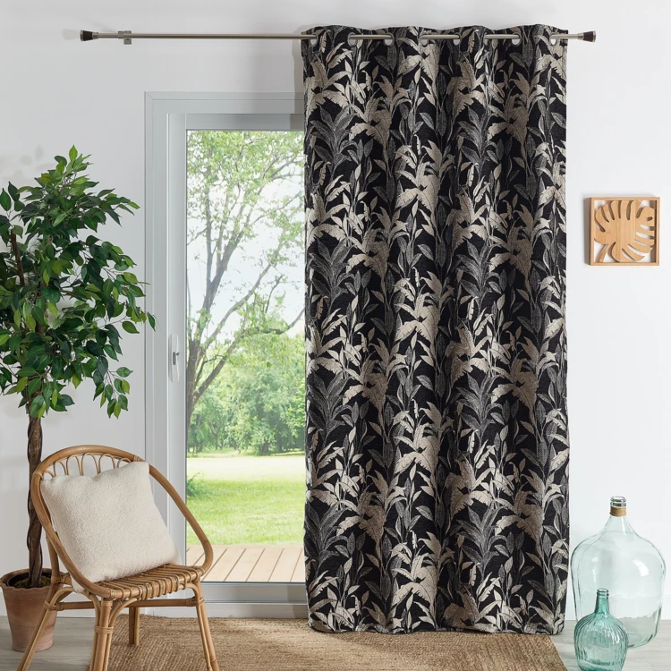 Rideau Jacquard Motif Jungle