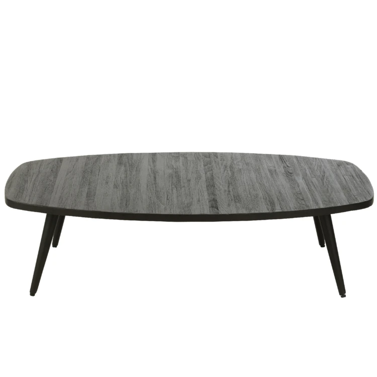 Table basse rectangulaire en teck recyclé