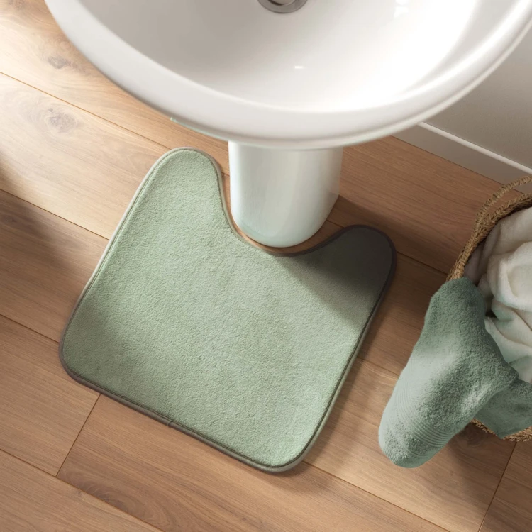 Tapis contour WC vert sauge