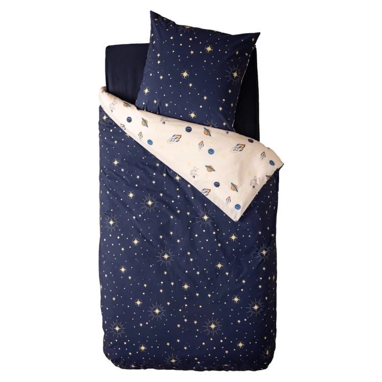 Conjunto de cama estampado espacio