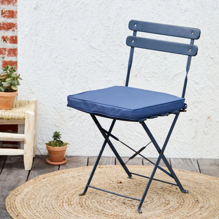 Galette de chaise déhoussable en toile outdoor