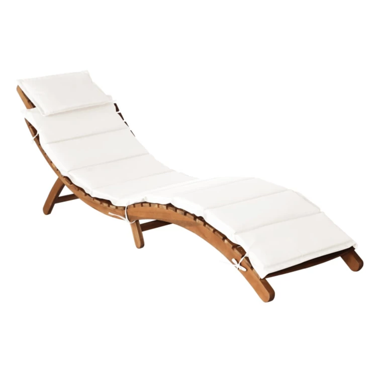 Chaise longue outdoor avec coussin