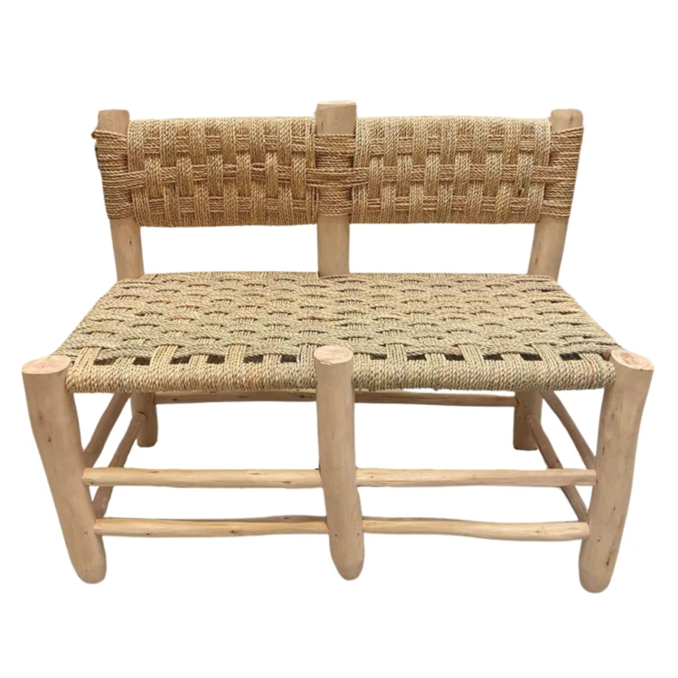 Double banquette Marocaine tressage damier