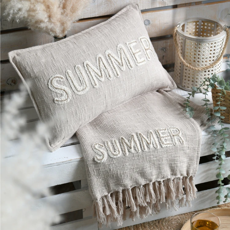 Coussin coton naturel SUMMER