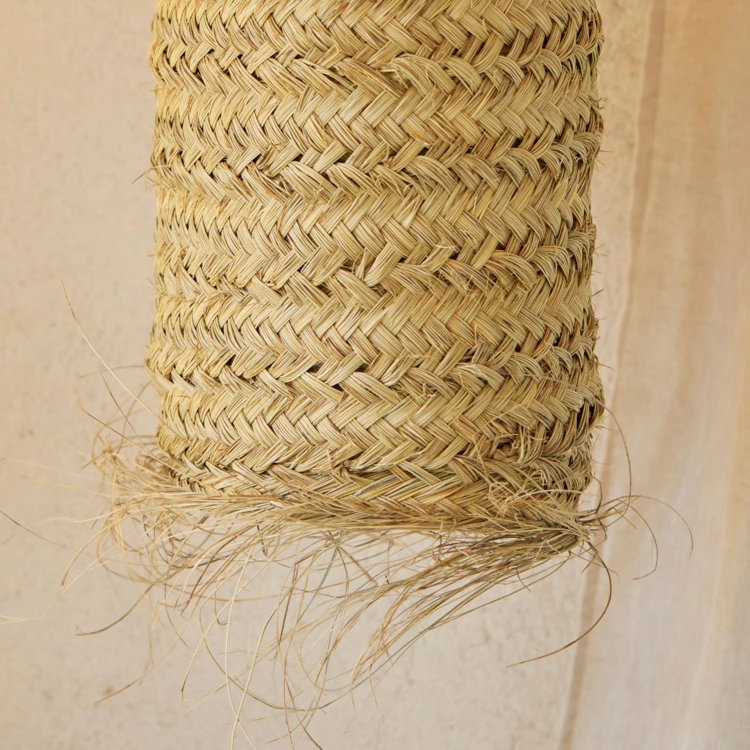 Abat-jour tube fibre de palmier