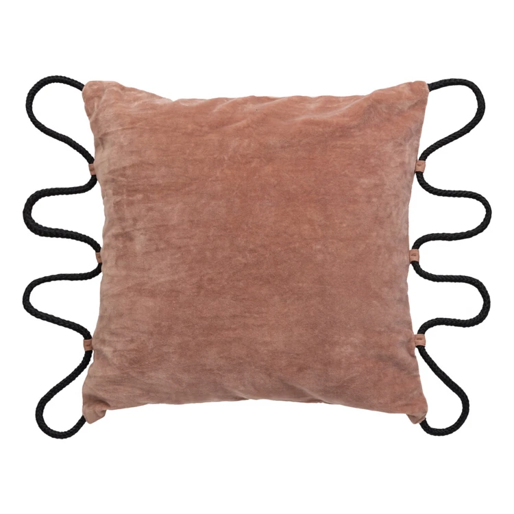 Coussin velours avec corde