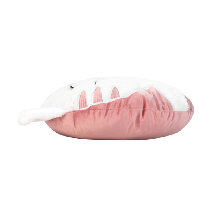 Coussin rond tête de chat enfant