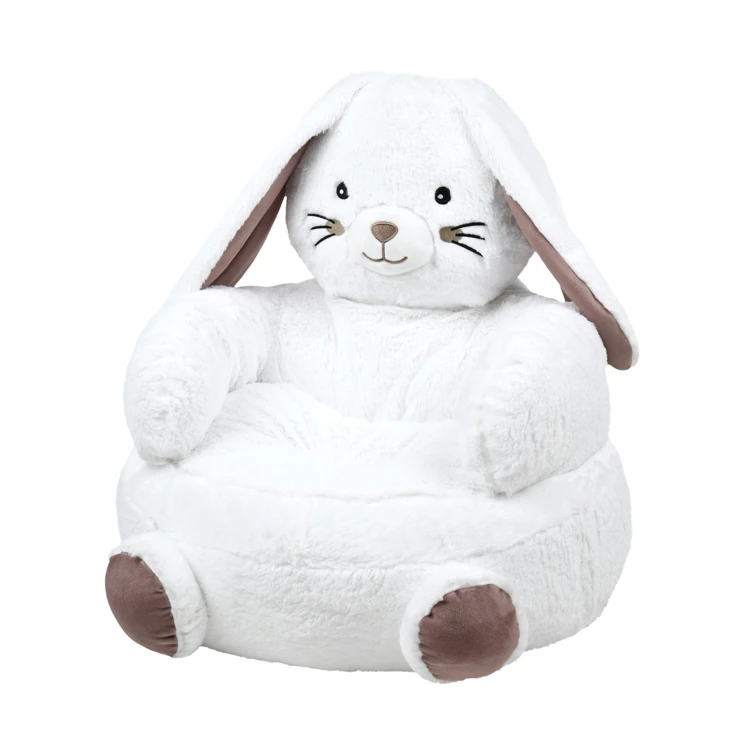 Pouf peluche lapin enfant