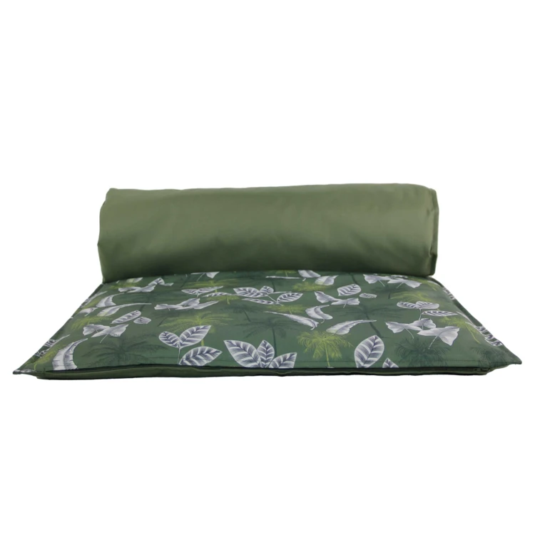 Matelas bain de soleil extérieur motif exotique