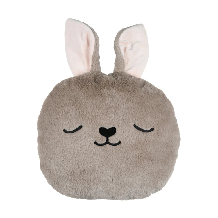 Coussin tête de lapin enfant