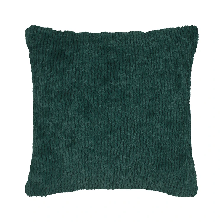 Coussin carré fausse fourrure avec recto velours