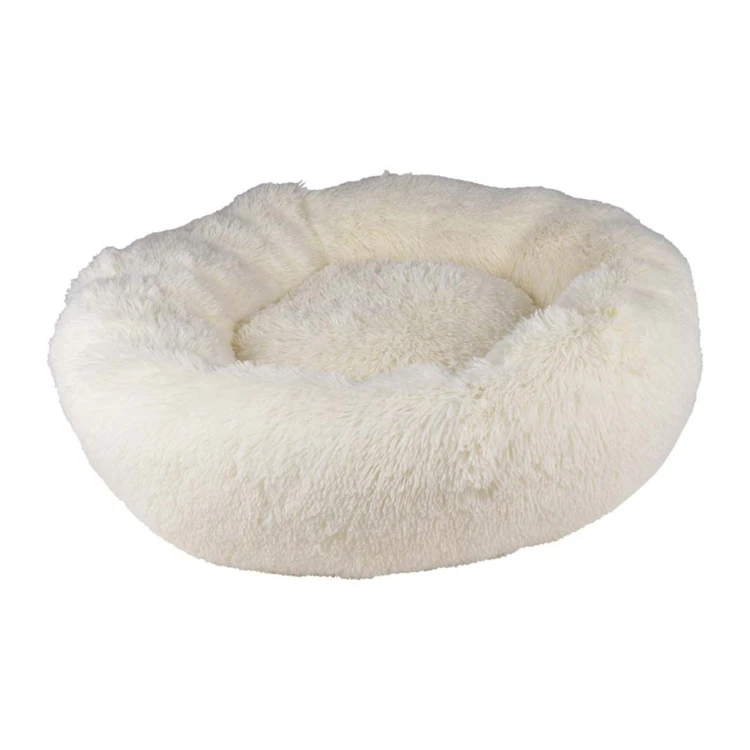 Coussin rond douillet pour chien et chat