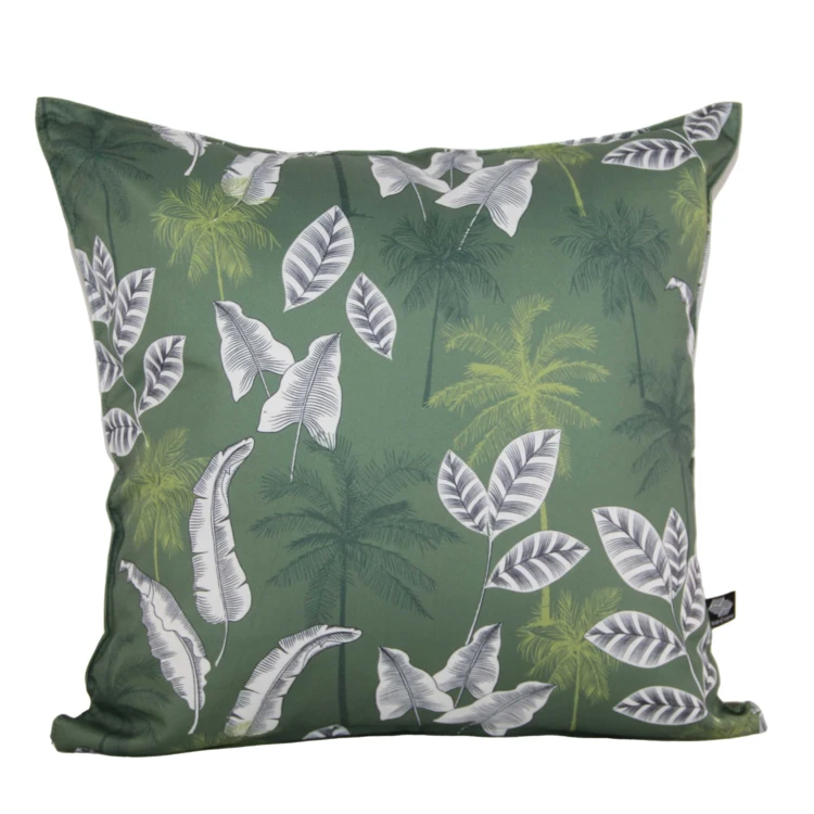 Coussin motif jungle extérieur