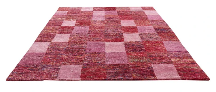 Tapis avec Effet Patchwork de Matières