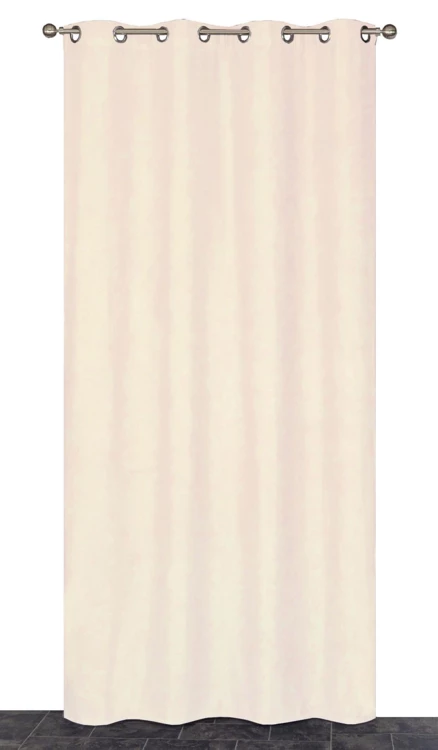 Rideau isolant et obscurcissant Gris doublé polaire, largeur 140x260 cm,  améliore le confort thermique, isolant du froid.