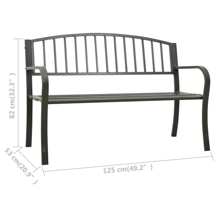 Banc de jardin Acier