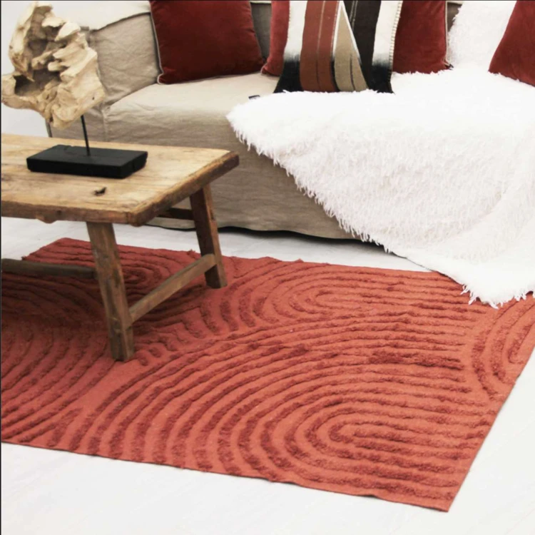 Tapis relief circle courbe