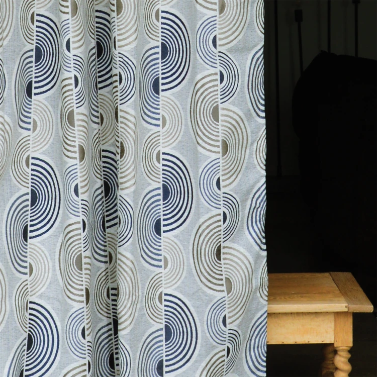 Rideau Jacquard Motif Demi-Cercles