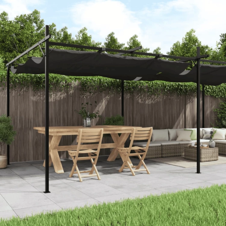 Pergola mit ausfahrbarem Dach